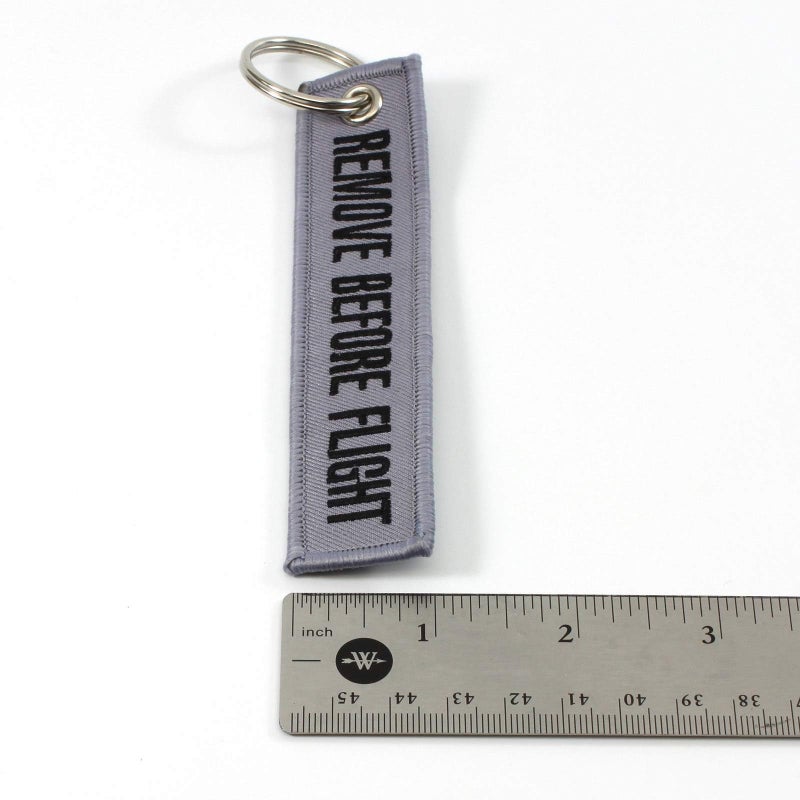 Rotary13B1 - Remove Before Flight Keychain - Gray/Black - Image 5