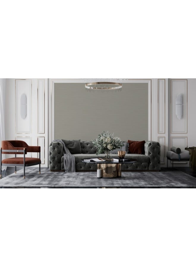Home Gallery Dark Grey  Fabric Wallpaper Covers An Area ​​Up To 4.2Mx3M With Adhesive  And Smoothing Tool - Image 4