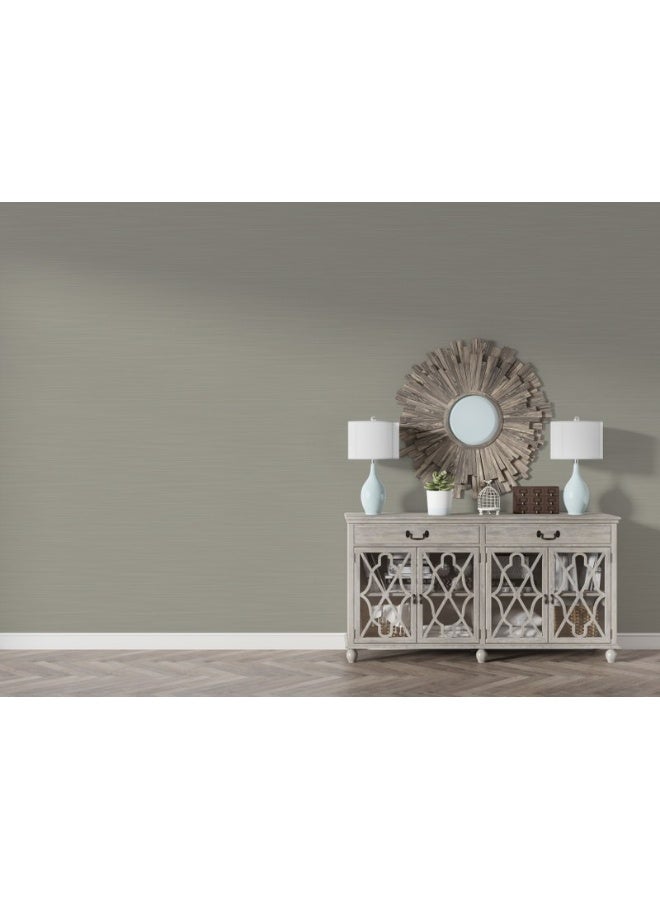 Home Gallery Dark Grey  Fabric Wallpaper Covers An Area ​​Up To 4.2Mx3M With Adhesive  And Smoothing Tool - Image 3