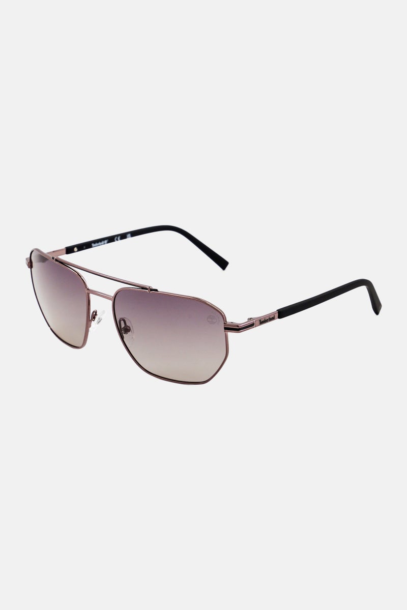 Timberland Men TB00038 Aviator Sunglasses, Gunmetal - Image 3