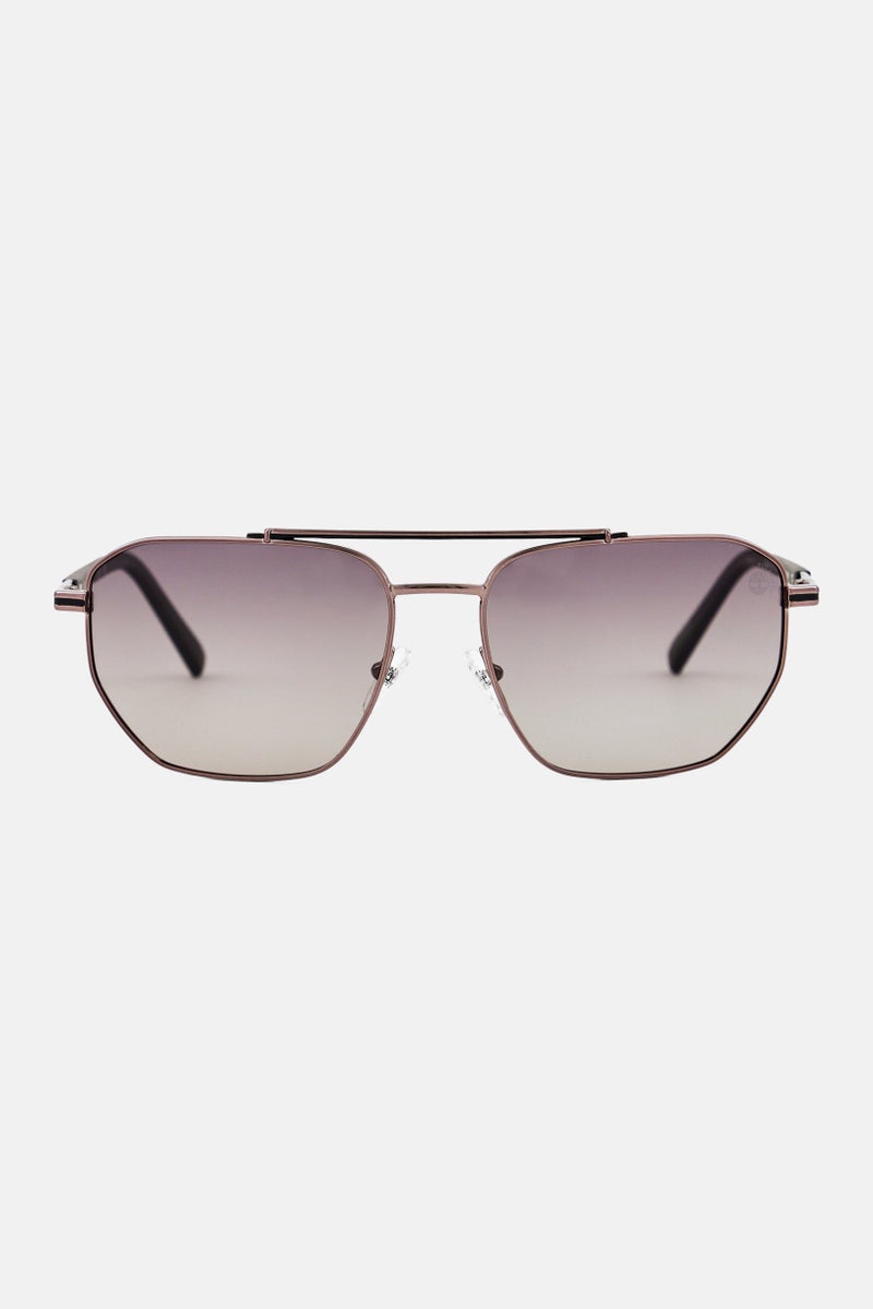 Timberland Men TB00038 Aviator Sunglasses, Gunmetal - Image 1