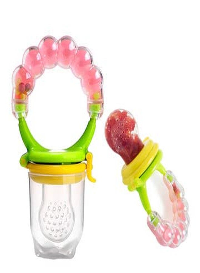 Heights Same As Shown 2 pcs First Feed Soft Silicone Nibbler|Hygenic & BPA Free|Baby Fruit & Food Veggie Teether|Infant Baby's BPA-Free Silicone Pacifier for Babies Pack of 2 with Box - Image 2