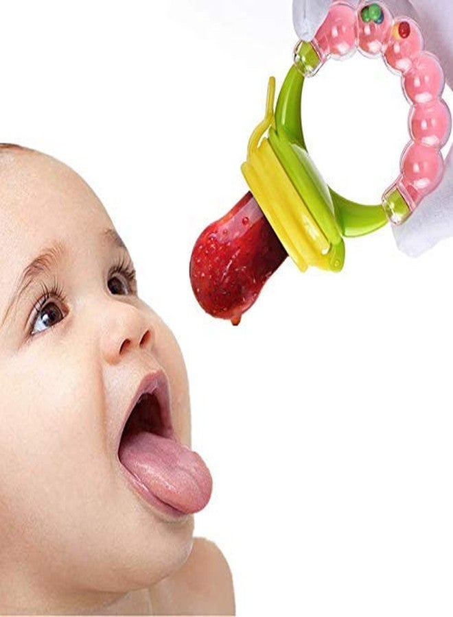 Heights Same As Shown 2 pcs First Feed Soft Silicone Nibbler|Hygenic & BPA Free|Baby Fruit & Food Veggie Teether|Infant Baby's BPA-Free Silicone Pacifier for Babies Pack of 2 with Box - Image 4