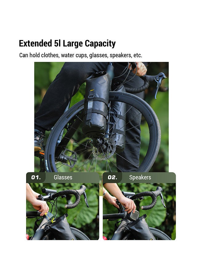 Bike Racks & Bags Bike Frame Bag Waterproof Multifunctional Bike Bag for Bicycles with Large Capacity for Mountain Bikes Road Bike  - Image 3