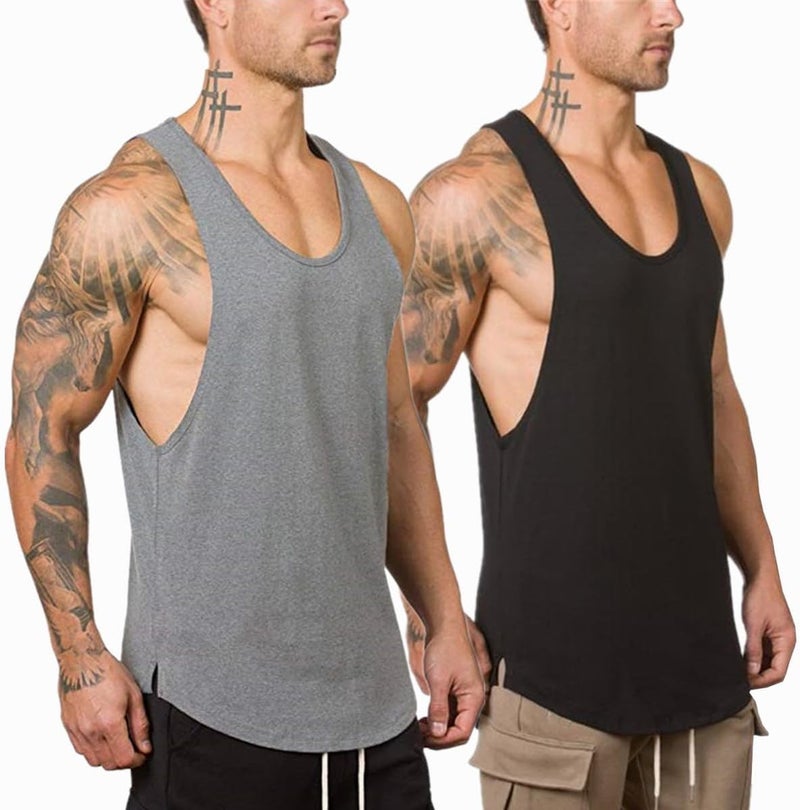 Muscle Killer قمصان بدون أكمام للرجال لتمارين كمال الأجسام واللياقة البدنية، عبوة من 1/2/3 قطع - Image 1