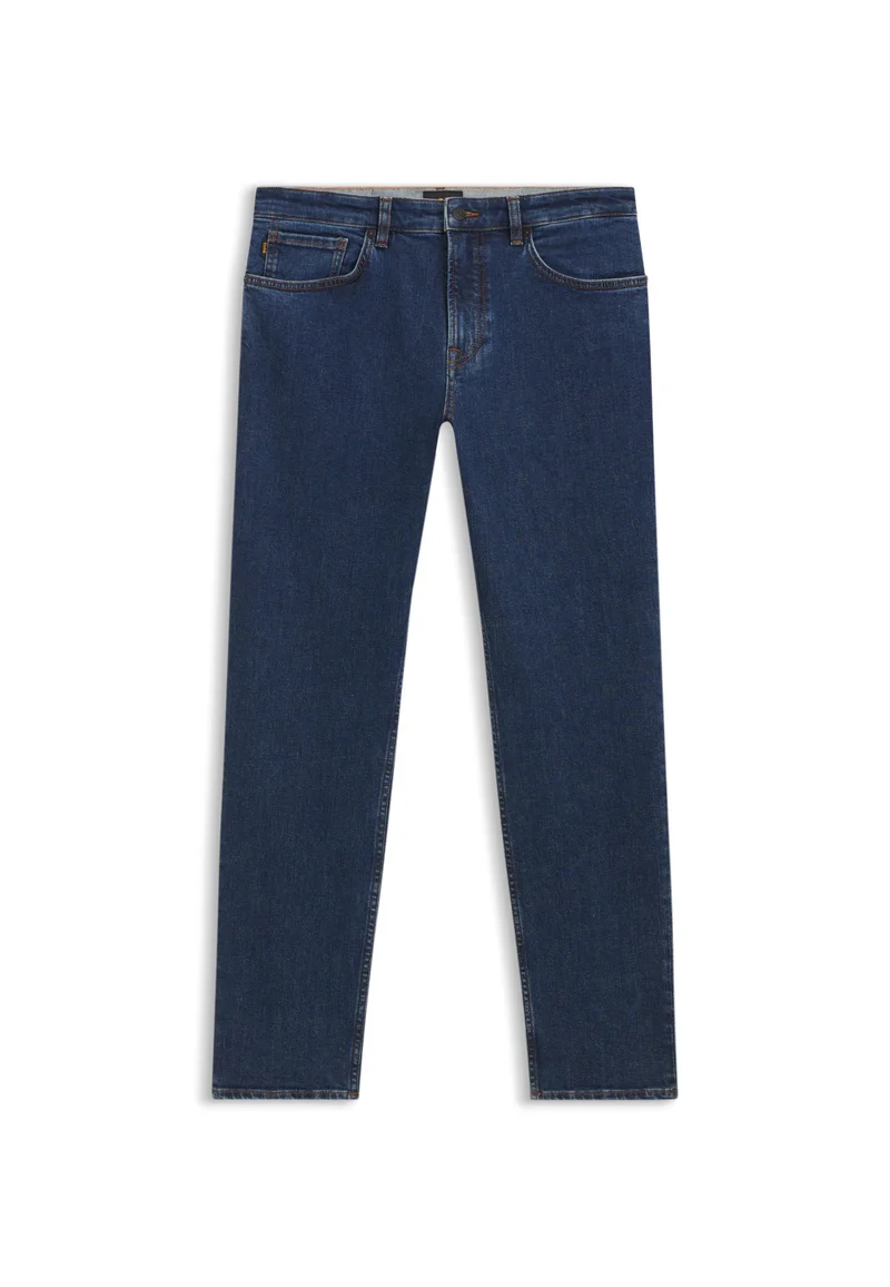 BOSS Dark Blue Maine regular-fit jeans in blue stretch denim for Men | Best Price UAE