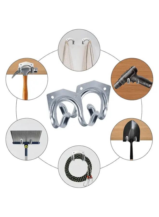 15 Pack Heavy Duty Metal Tool Hanger Hooks Wall Mount Garage Shed Storage - Image 5