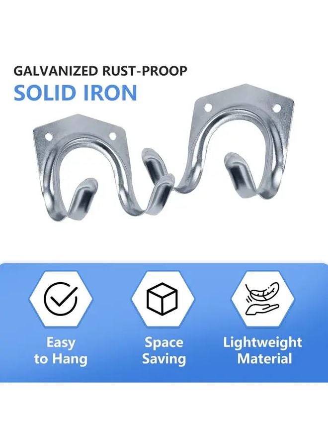 15 Pack Heavy Duty Metal Tool Hanger Hooks Wall Mount Garage Shed Storage - Image 4