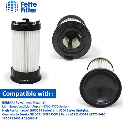 Fette Filter DCF-4 HEPA Replacement Filter Compatible with EUREKA Powerline Maxima LightSpeed & LightForce 4700-4770 Series High Performance HP5555 & 5500 Series part number 63073, 62132, DCF18, DCF-18, DCF-4. - Image 5
