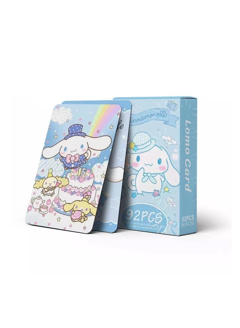 NIBEMINENT 92 قطعة بطاقات لومي كارتون سينامورول لهواة الجمع هدايا - Image 3