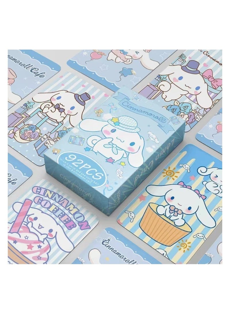 NIBEMINENT 92 قطعة بطاقات لومي كارتون سينامورول لهواة الجمع هدايا - Image 1