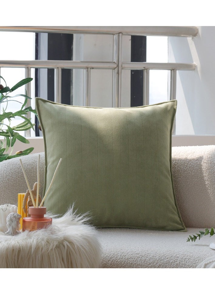 Dominy Pack of 2 Decorative Chenille Cushion Cover Throw Pillow Covers with Twill Cushion Covers for Sofa Living Room Couch Bed 18x18 Inch  - Image 3