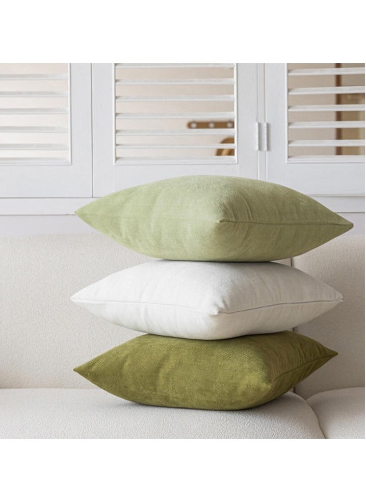 Dominy Pack of 2 Decorative Chenille Cushion Cover Throw Pillow Covers with Twill Cushion Covers for Sofa Living Room Couch Bed 18x18 Inch  - Image 4
