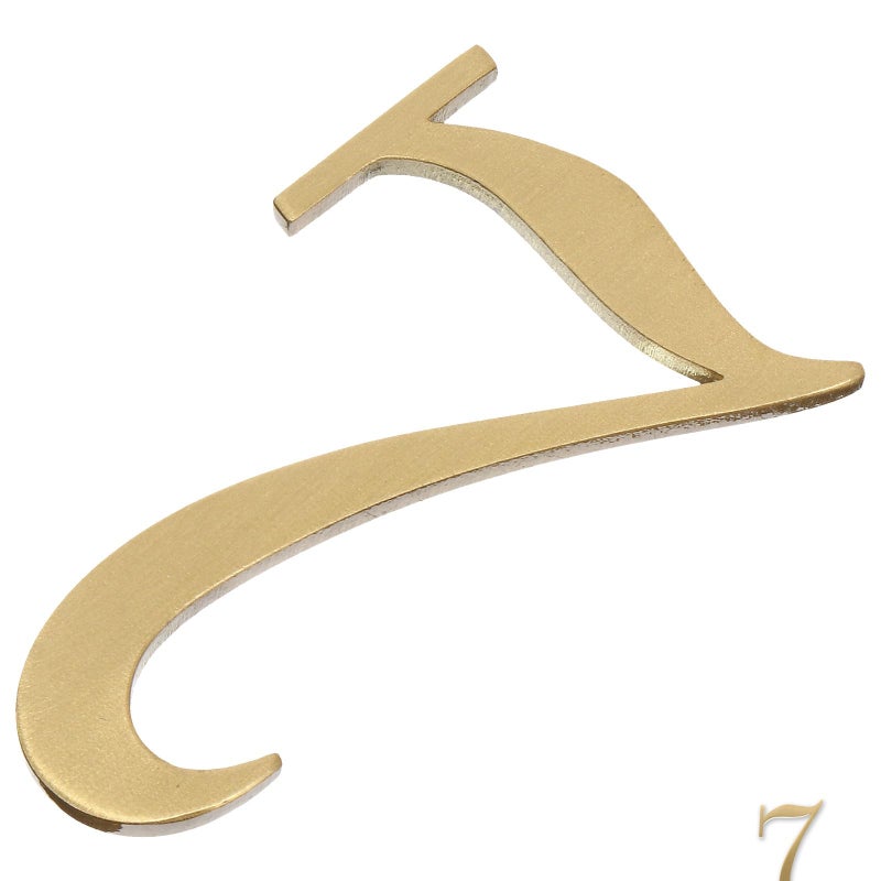 Pure Copper Door Number Plate 7 Decorative Address Plaque For Hotel And House Indoor Outdoor Use - Image 2