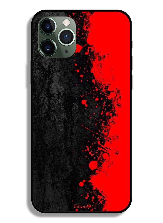 Tolwak Apple iPhone 11 Pro Max Protective Case Paint Abstract Pattern - Image 2