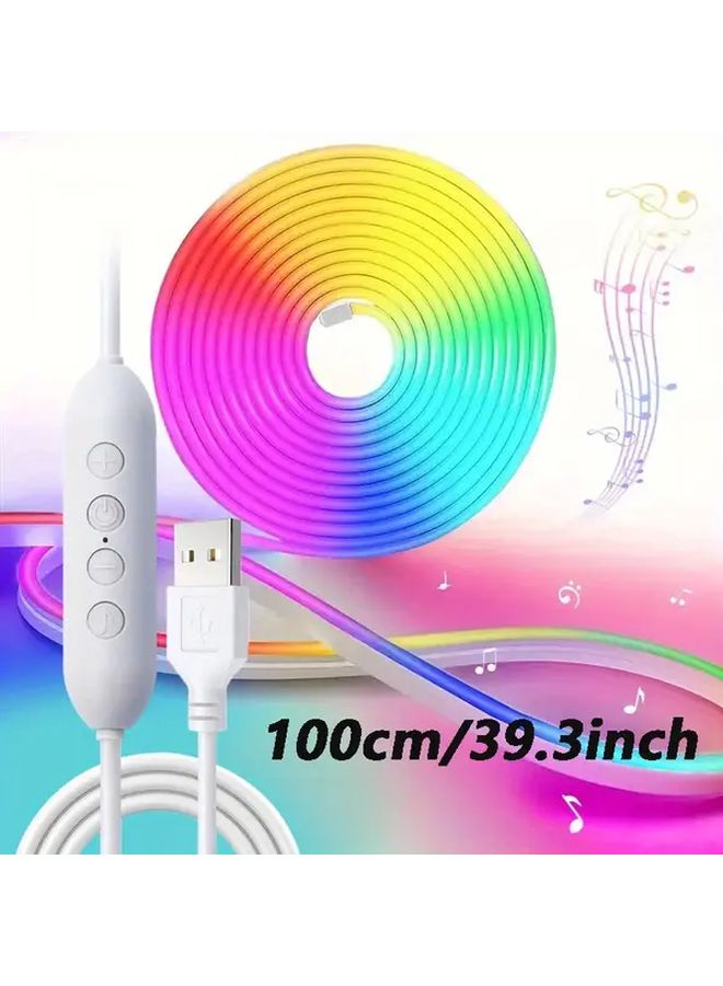 شريط LED ذكي للموسيقى RGB 300 سم مقاوم للماء IP65 متزامن مع الإيقاع الوامض للحفلات - Image 3