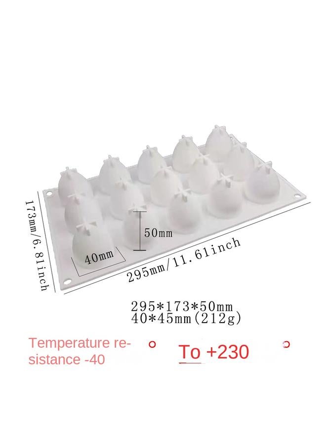 الأزرق جي دبليو الفاكهة موس سيليكون قالب كعكة DIY على شكل فواكه خبز على الطراز الفرنسي Qifeng قالب الحلوى - Image 1