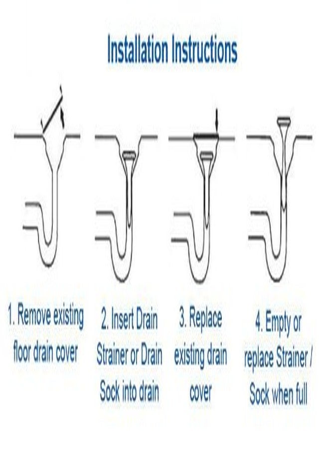 Drain-Net 2" Reusable Mesh Strainer for Floor drains - Drain-Net Drain Socks for Commercial drains - Image 4