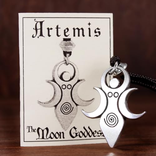 Pepi Artemis Pendant Necklace Greek Moon Goddess Jewelry - Image 2