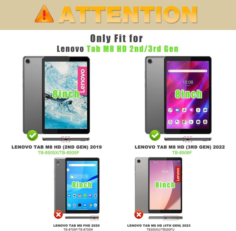 TGK Rotating Cover for Lenovo Tab M8 HD 2nd Gen/3rd Gen 8 Inch TB-8506F 8505X 8505F Dark Blue - Image 2