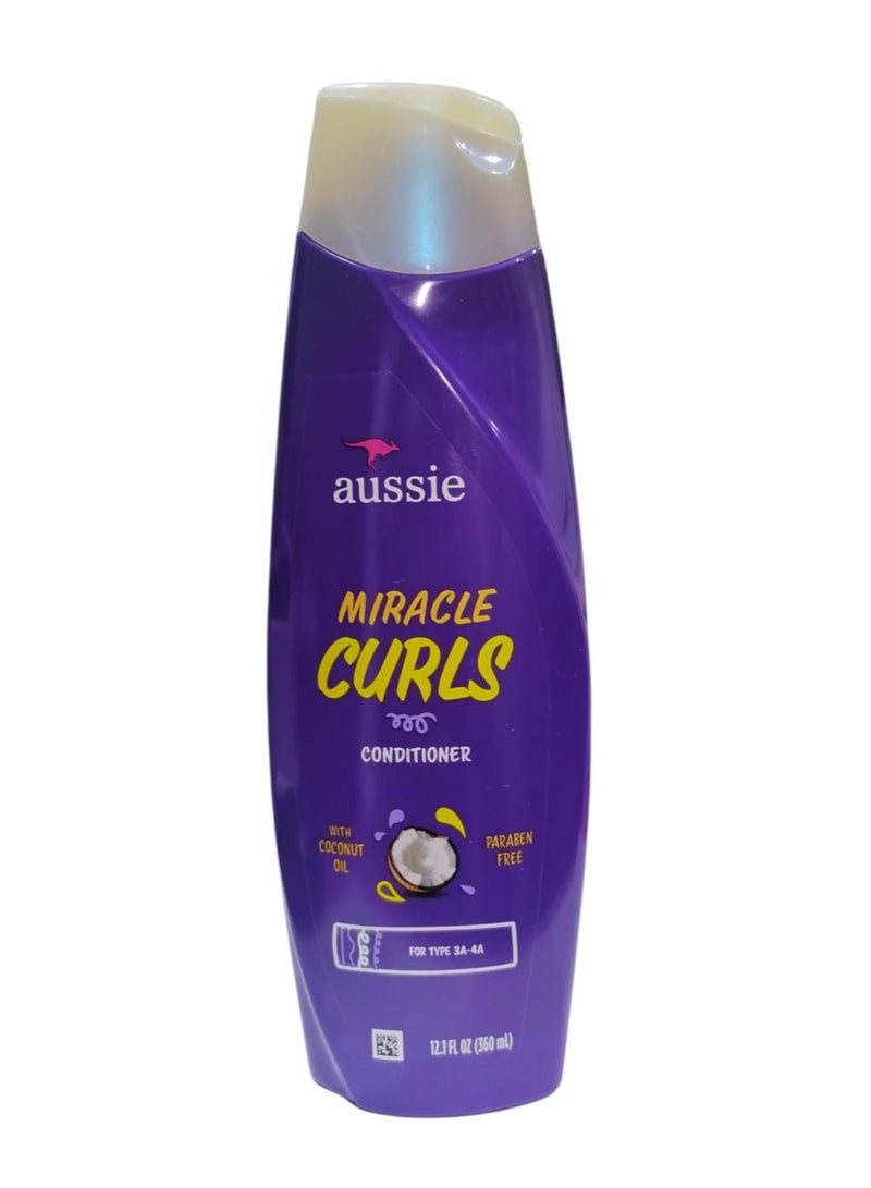 Aussie Miracle Curls Conditioner Coconut  Jojoba Oil - Image 1