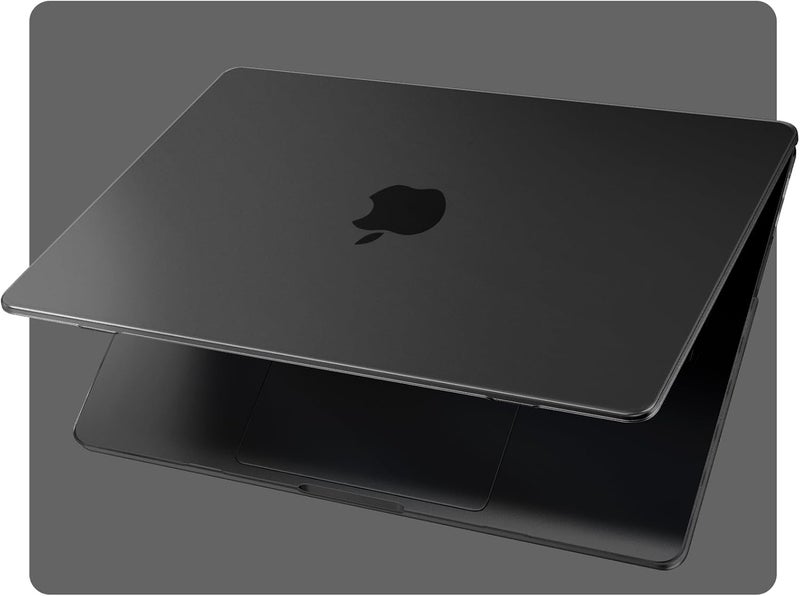 إيوكو حافظة متوافقة مع MacBook Pro 14 بوصة M5 2026 2025-2021، A3426 A3427 A3434 M4 A3112 A3185 A3401 M3 A2918 A2992 M2 A2779 M1 A2442 Pro/Max، غطاء صلب شفاف فائق النحافة - أسود منتصف الليل - Image 1