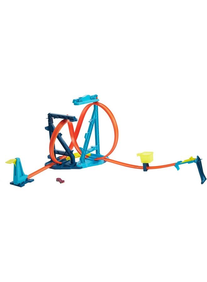 Track Set And 1:64 Scale Toy Car, Track And Loop Building Kit With Adjustable Setups And Jump, Infinity Loop Kit  - Image 1