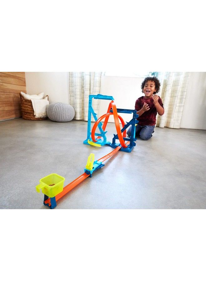 Track Set And 1:64 Scale Toy Car, Track And Loop Building Kit With Adjustable Setups And Jump, Infinity Loop Kit  - Image 3