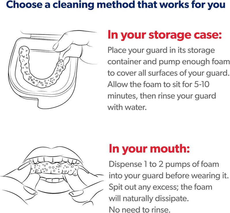 EverSmile Mouth Guard Cleaning Foam Fresh Mint 55ml 1 Pack for Mouth Night Football Boxing Sleep Snoring Grinding All Types of Guards Fights Bad Breath - Image 5