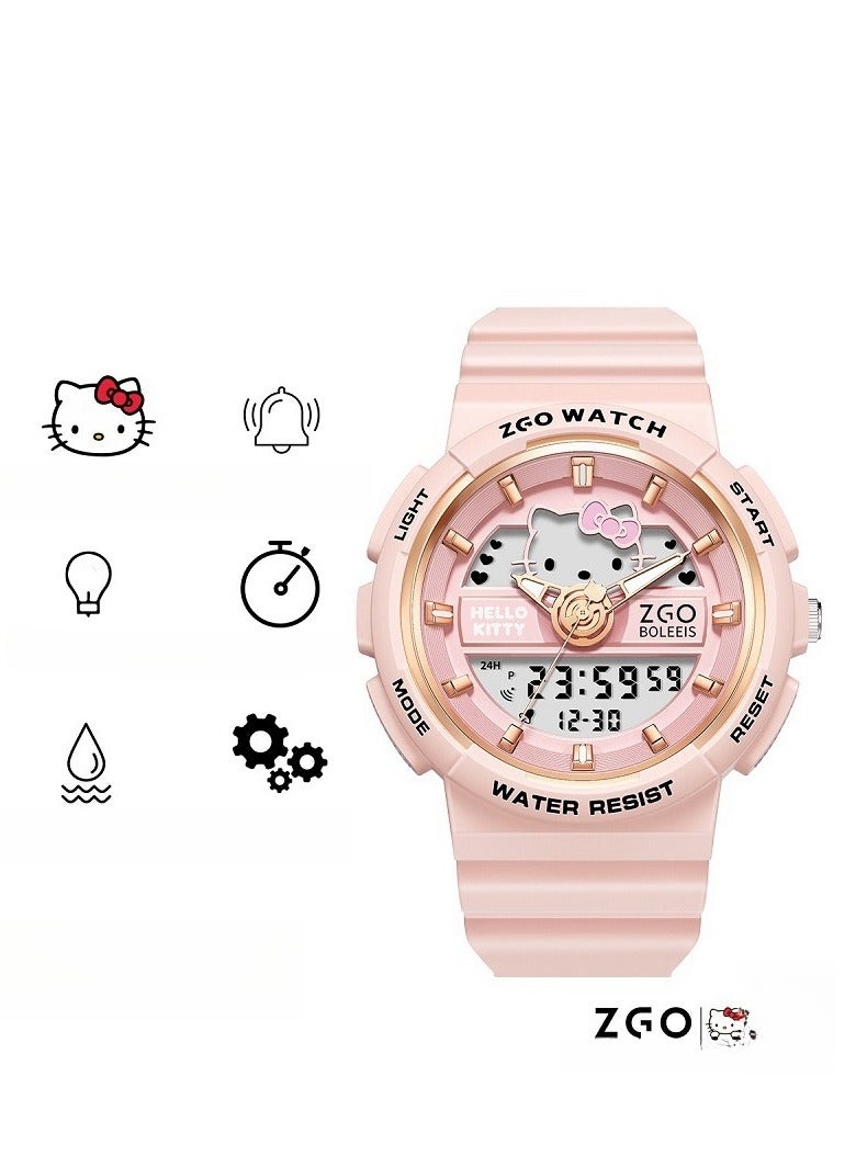ZGO ساعة أطفال هدية مقاومة للماء ومضادة للسقوط ساعة طلاب رياضية لامعة ساعة إلكترونية - Image 1