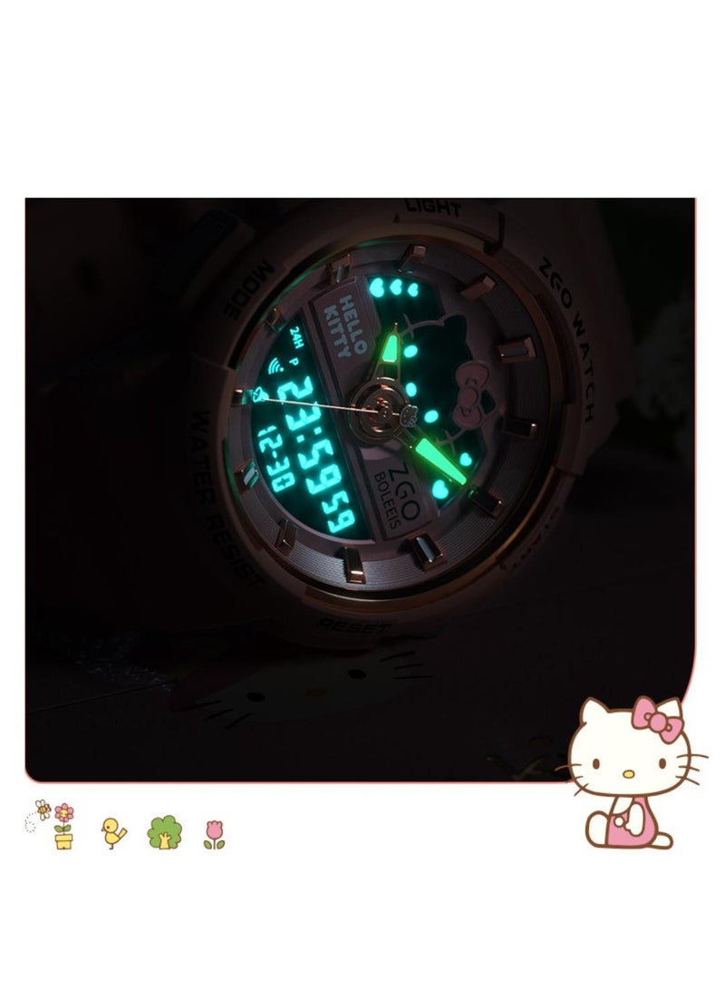 ZGO ساعة أطفال هدية مقاومة للماء ومضادة للسقوط ساعة طلاب رياضية لامعة ساعة إلكترونية - Image 2