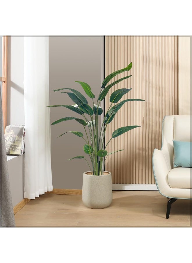 Yatai - YATAI Artificial Banana Tree Houseplant Bird of Paradise Fake Plant with Plastic Pot for Home Indoor Garden Decoration Fake Tree Outdoor Artificial Plants (170cm) - Image 1