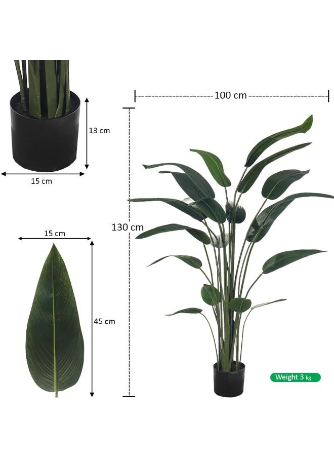 Yatai - YATAI Artificial Banana Tree Houseplant Bird of Paradise Fake Plant with Plastic Pot for Home Indoor Garden Decoration Fake Tree Outdoor Artificial Plants (170cm) - Image 1