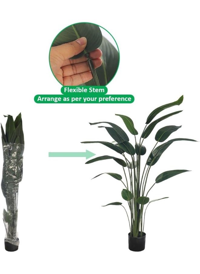 Yatai - YATAI Artificial Banana Tree Houseplant Bird of Paradise Fake Plant with Plastic Pot for Home Indoor Garden Decoration Fake Tree Outdoor Artificial Plants (170cm) - Image 1