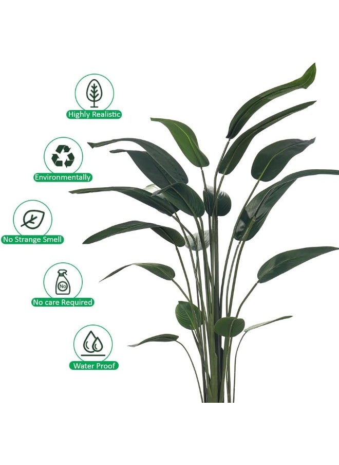 Yatai - YATAI Artificial Banana Tree Houseplant Bird of Paradise Fake Plant with Plastic Pot for Home Indoor Garden Decoration Fake Tree Outdoor Artificial Plants (170cm) - Image 1