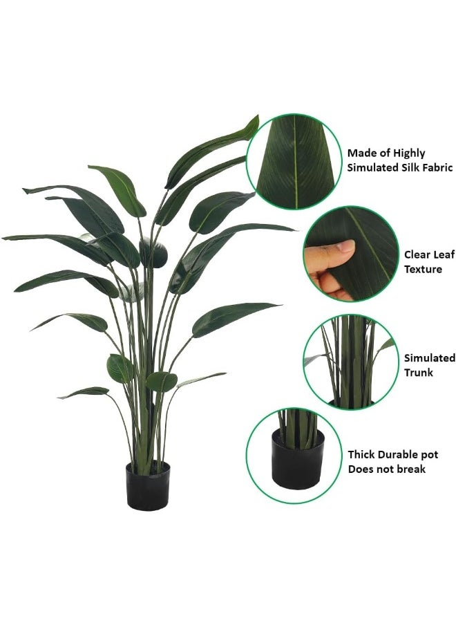 Yatai - YATAI Artificial Banana Tree Houseplant Bird of Paradise Fake Plant with Plastic Pot for Home Indoor Garden Decoration Fake Tree Outdoor Artificial Plants (170cm) - Image 1