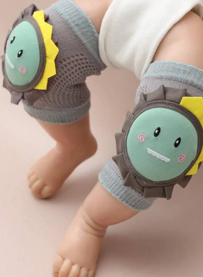 SHABILI Baby Knee Pads Baby Knee Protectors Baby Knee Sleeves Cotton Anti‑Slip Wear‑Resistant Knee Brace Knee Support For Crawling Walking Playing, High Elastic Breathable Mesh Cushions,Infant Guard Pair - Image 4