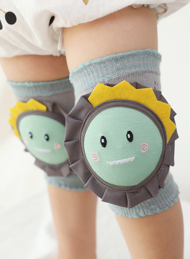 SHABILI Baby Knee Pads Baby Knee Protectors Baby Knee Sleeves Cotton Anti‑Slip Wear‑Resistant Knee Brace Knee Support For Crawling Walking Playing, High Elastic Breathable Mesh Cushions,Infant Guard Pair - Image 3