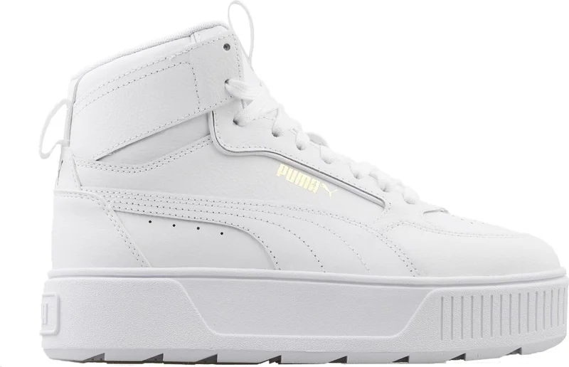 PUMA 38721301 Karmen Rebelle Mid White- White Women's Sports Shoes