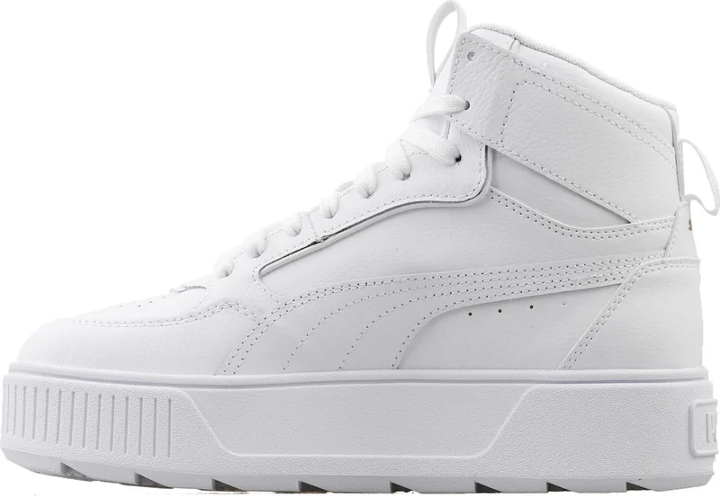 PUMA 38721301 Karmen Rebelle Mid White- White Women's Sports Shoes