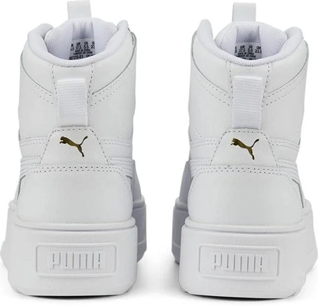 PUMA 38721301 Karmen Rebelle Mid White- White Women's Sports Shoes