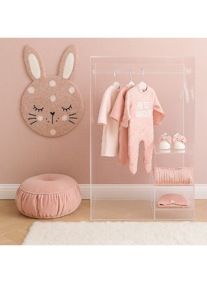Lamsit Ibdaa Acrylic Baby Cupboard – 60x80x80 cm – Transparent Nursery Storage Organizer – Clear Minimal Design for Baby Essentials – Durable, Easy to Clean, and Safe Acrylic Construction - Image 5