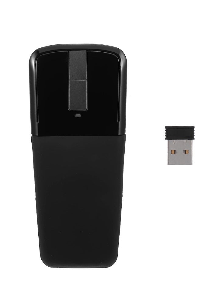 ماوس لاسلكي 2.4G مع ماوس USB قوسي مع وظيفة اللمس، فئران بصرية قابلة للطي مع ماوس منحني لجهاز استقبال USB - Image 4