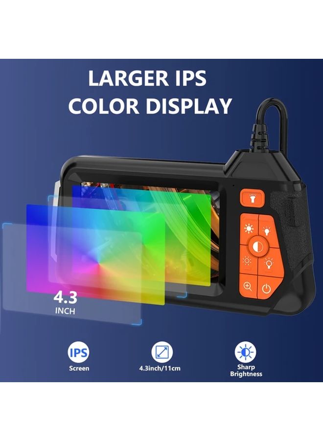 5mm Endoscope Camera with 43 Inch LCD Screen HD Lens LED Lights Dual Power - Image 3