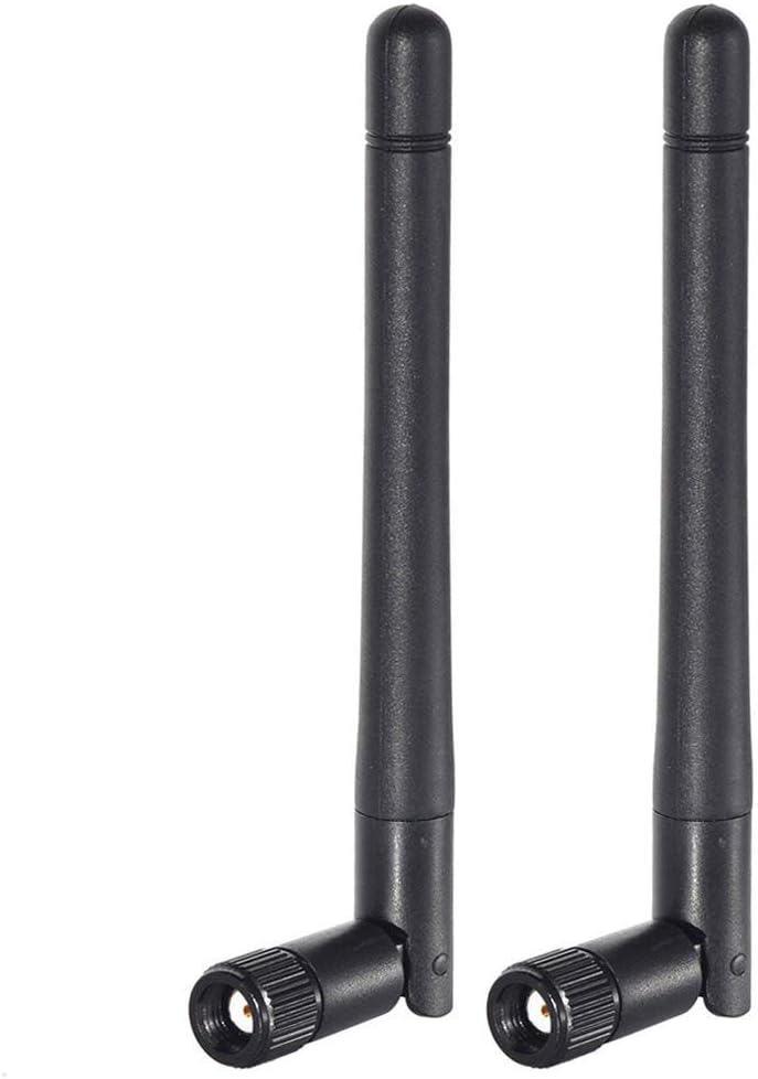 BINGFU Dual Band WiFi 2.4GHz 5GHz 5.8GHz 3dBi MIMO RP-SMA Male Bluetooth Antenna (2-Pack) for PC Computer WiFi Router Wireless Network Card USB Adapter Security IP Camera Video Surveillance Monitor - Image 1