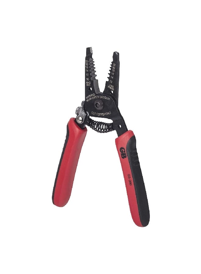 Gardner Bender 10-20GA Secure Grip Sturdy Handle Wire Stripper Red and Black 2.2 x 21.8 x 10 cm GS-360 - Image 2