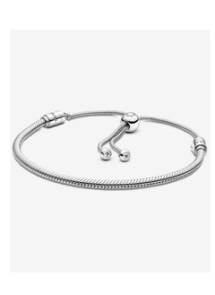 Pandora Violet Pandora Moments Sliding Clasp Snake Link Bracelet  - Image 1
