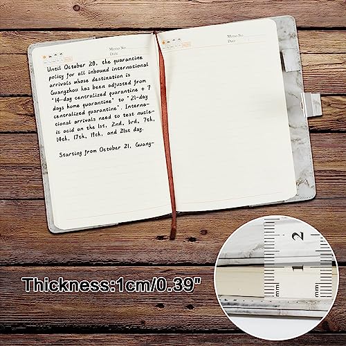 XAMILE Marble Diary with Lock for Girls and Women Secret Journal with Lock 192 Pages Waterproof Girls Locked Diary with Pen, Password Locked Journals for Teen Girls and Boys, A5 (Off White) - Image 3