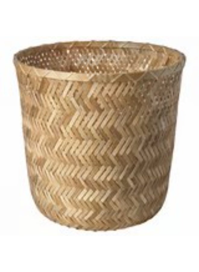 وعاء نباتات مصنوع يدويًا من الخيزران - Image 1