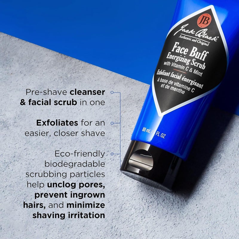 Jack Black Face Buff Energizing Scrub with Vitamin C & Mint - 177 ml - Image 4